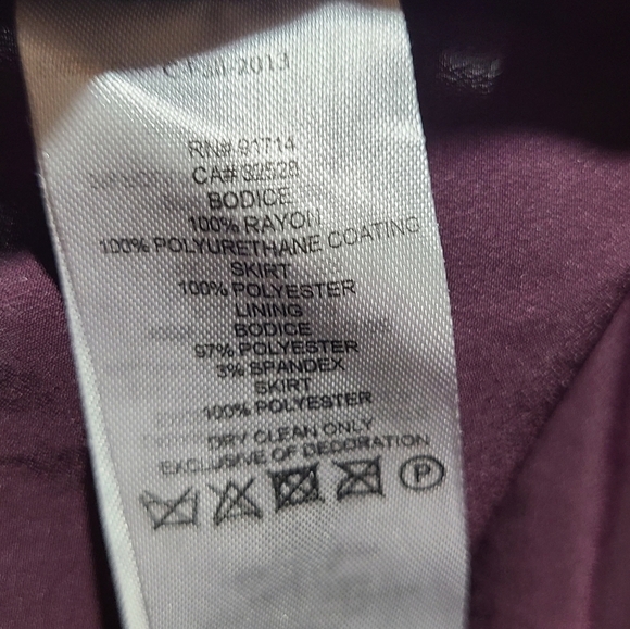 A/X‎ faux leather purple gown - Picture 6 of 7